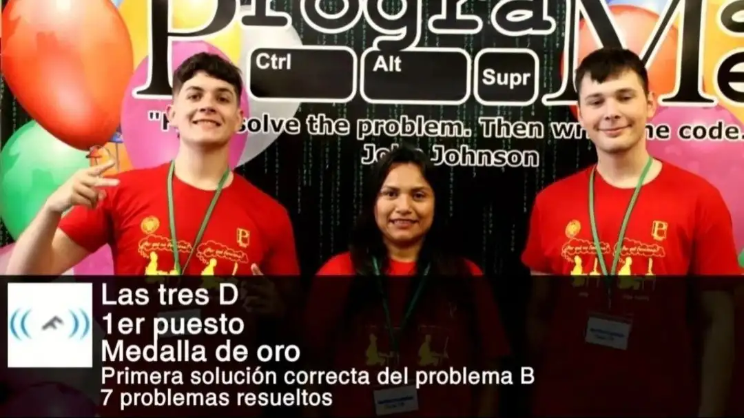 Alumnos medalla de oro Programame