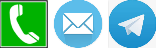 Telefon email i telegram