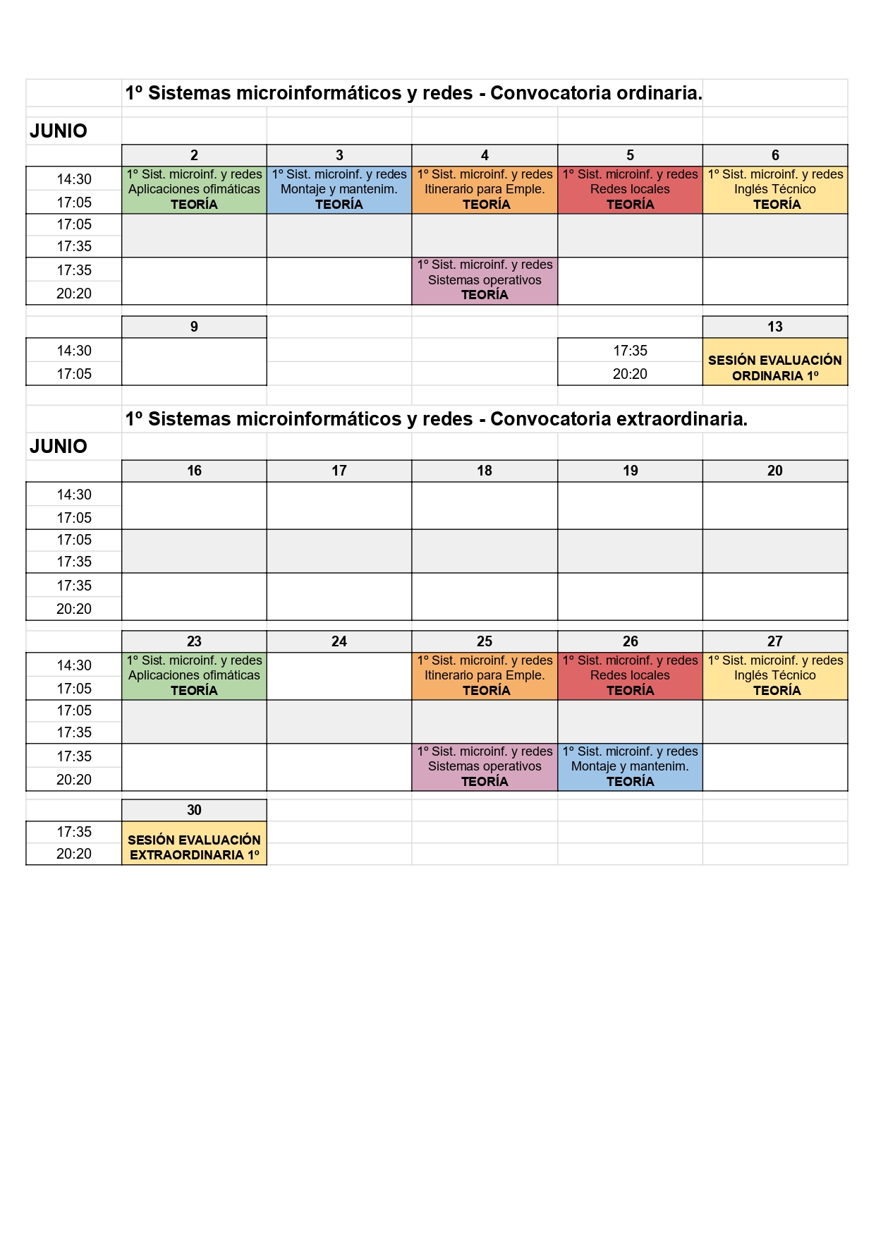 Horarios evaluaciones 24-25 - 1º CFGM Informática (3)_page-0001