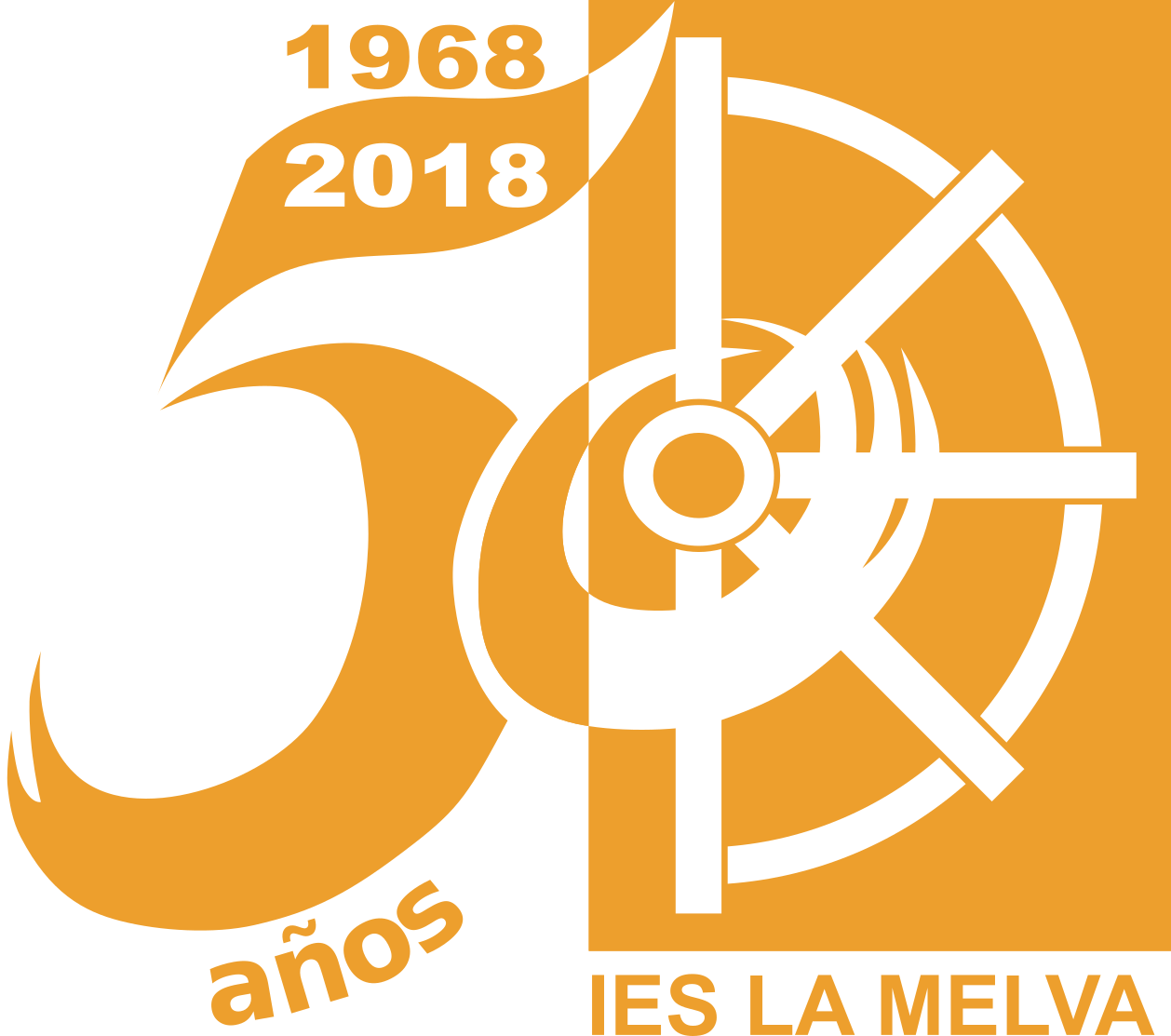 Logotipo oficial del centro y del 50 aniversario.