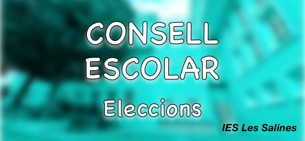 Consell escolar eleccions IES Les Salines