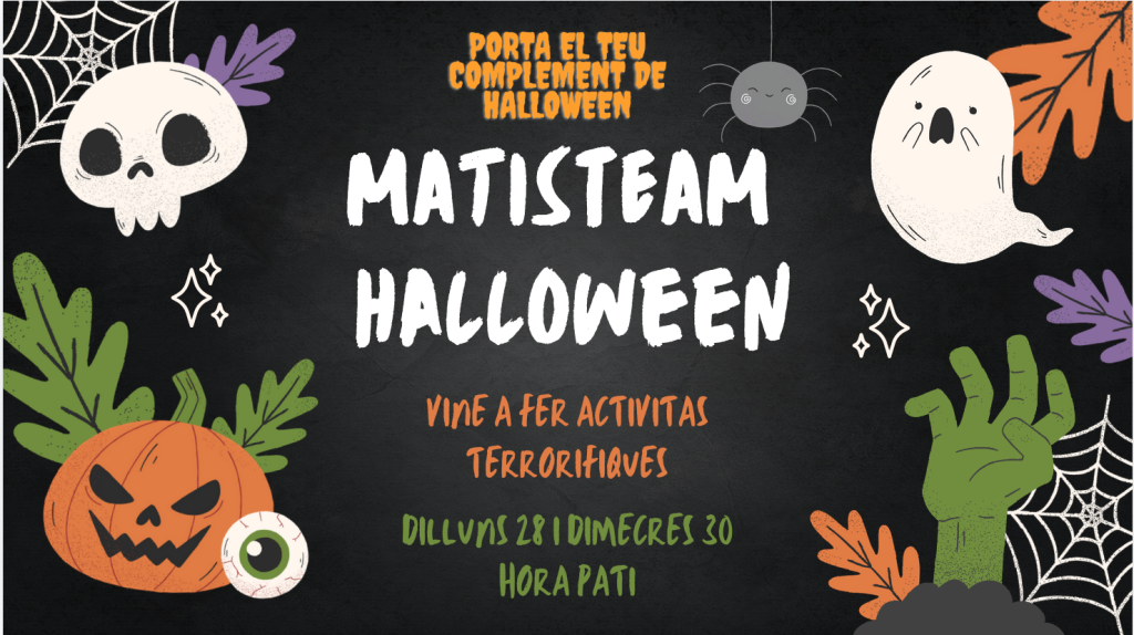 Cartell de Halloween al MatiSTEAM