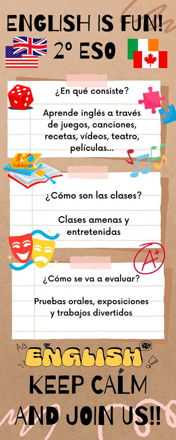 Optativa 2ESO English is fun!