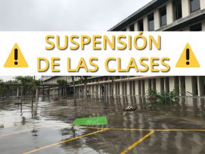 Suspensión actividad docente