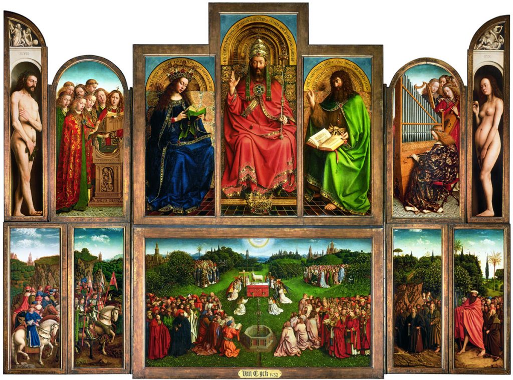 Sacrifici de l'Anyel Místic, Jan van Eyck