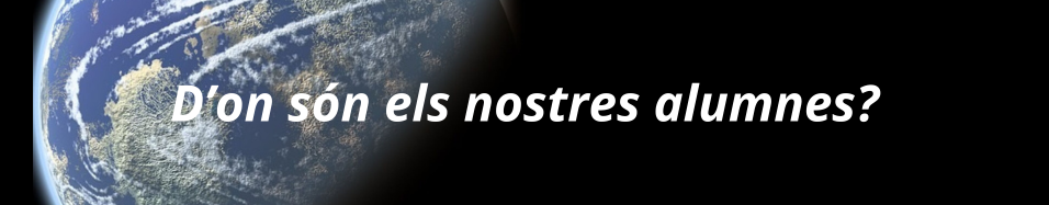 D’on són els nostres alumnes