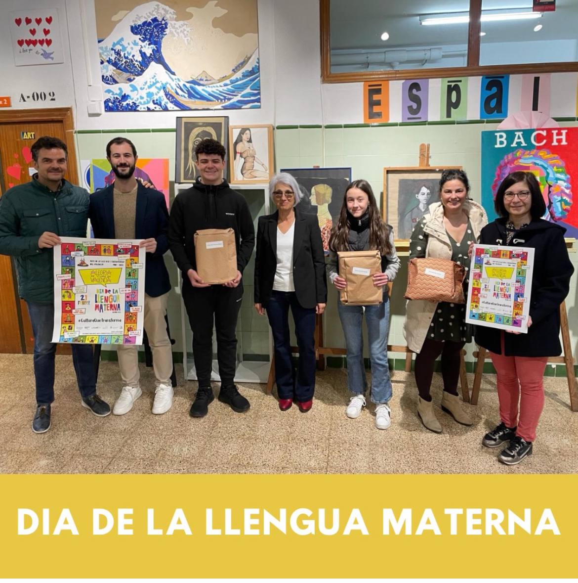 Premiats Concurs dibuix aniversari de la Llei d'ús i ensenyament del valencià
