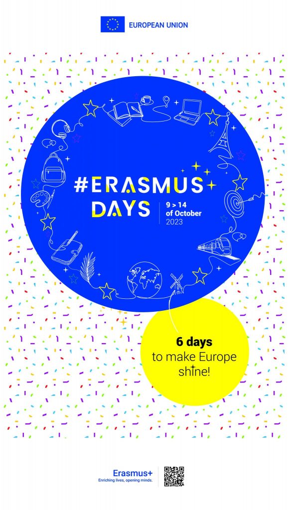 Erasmus Days. Del 9 al 14 de octubre de 2023
