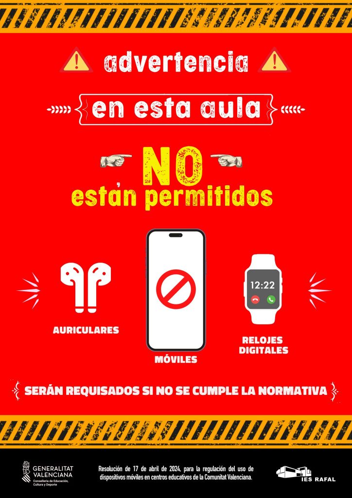 No se permiten dispositivos móviles
