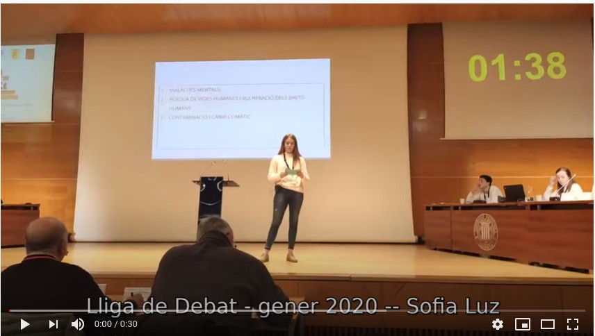 Lliga debat 2020 Sofia Luz