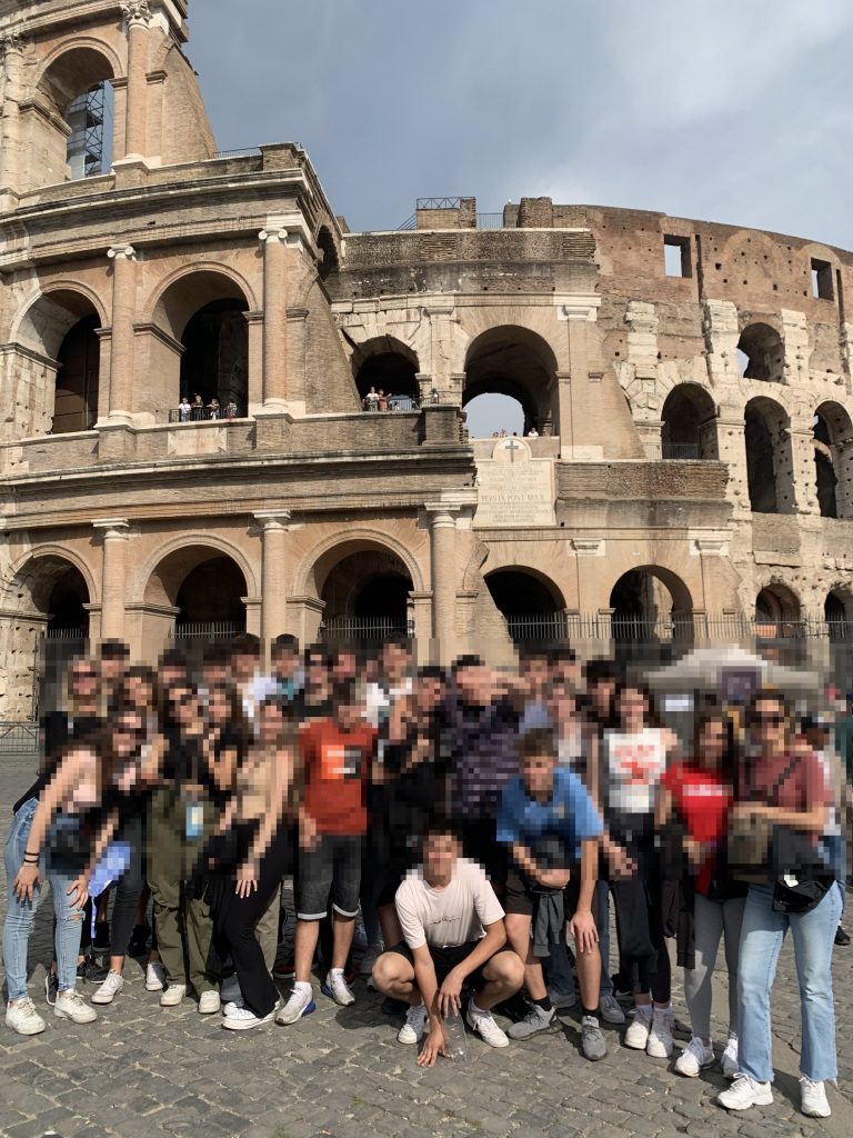 Foto de grupo de 4º ESO en Roma