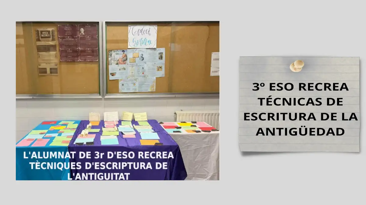 imagen enlace 3º eso recrea técnicas de escritura de la antigüedad