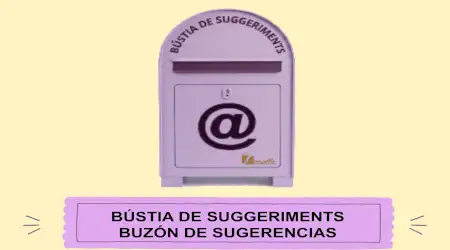 Imatge enllaç a bústia de suggeriments