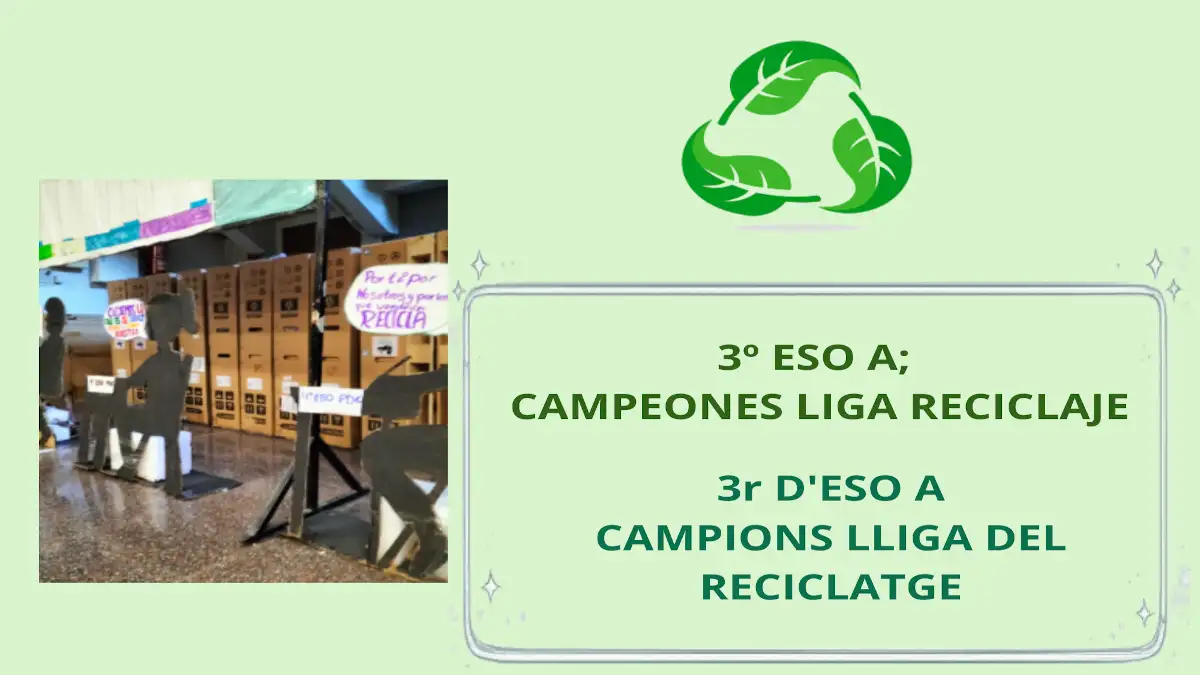 iMATGE QUE ENLLAÇA A LA NOTÍCIA 3R eso a: campions lliga reciclatge