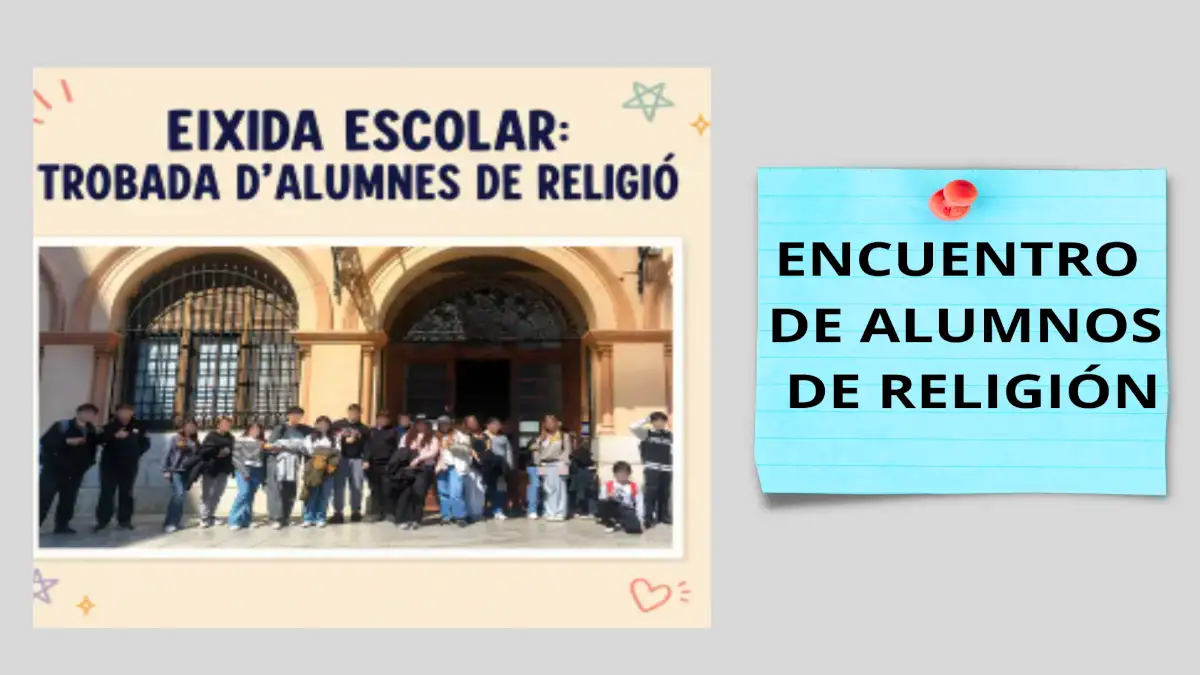 imatge de trobada d'alumnat de religió