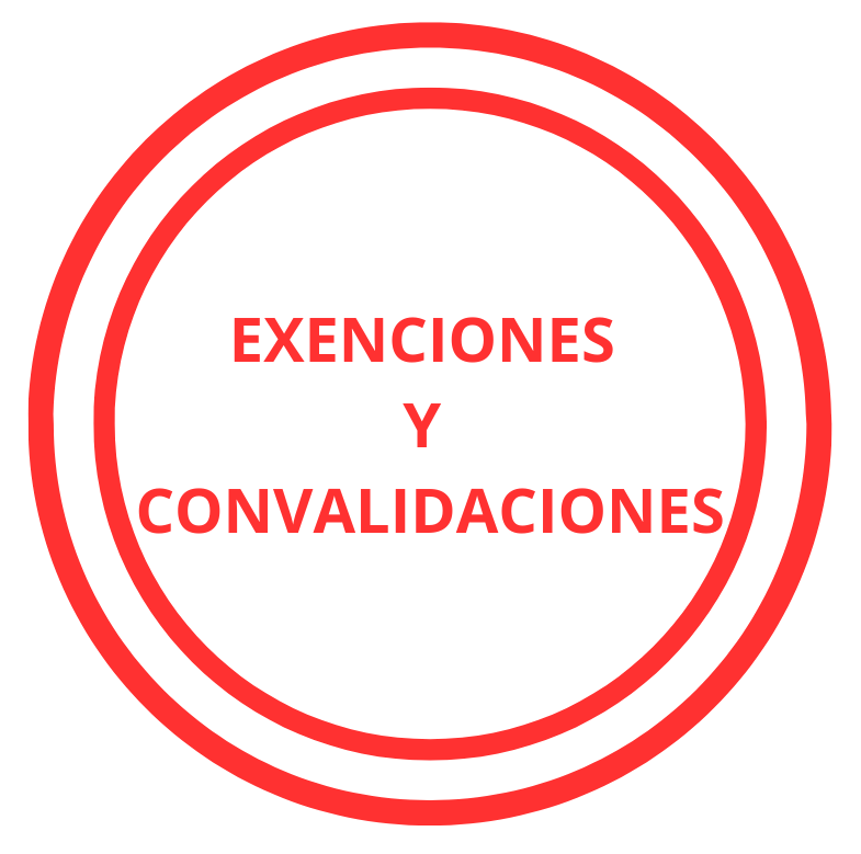 execiones y convalidaciones