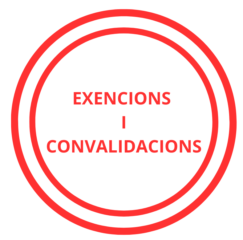 exencions y convalidacions