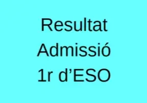 Resultat admissió S1