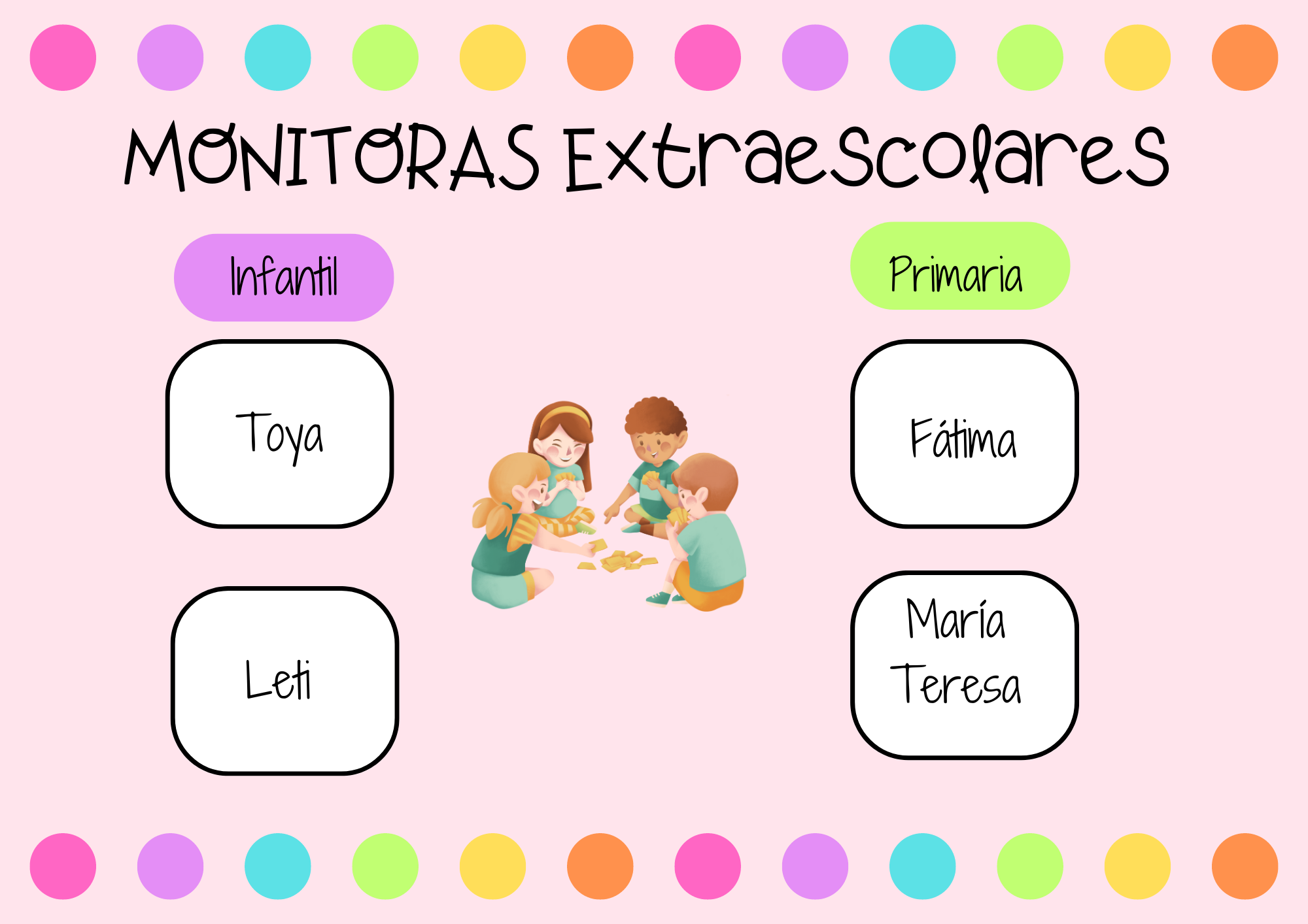 MONITORAS EXTRAESCOLARES