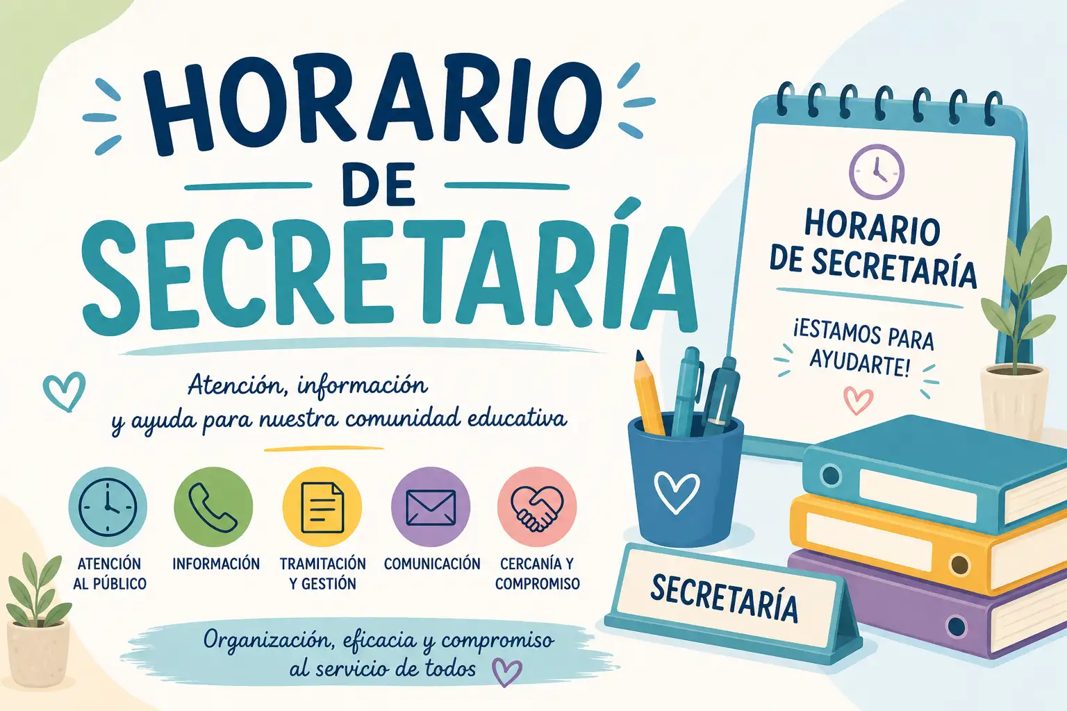PORTADA HORARIO SECRETARIA