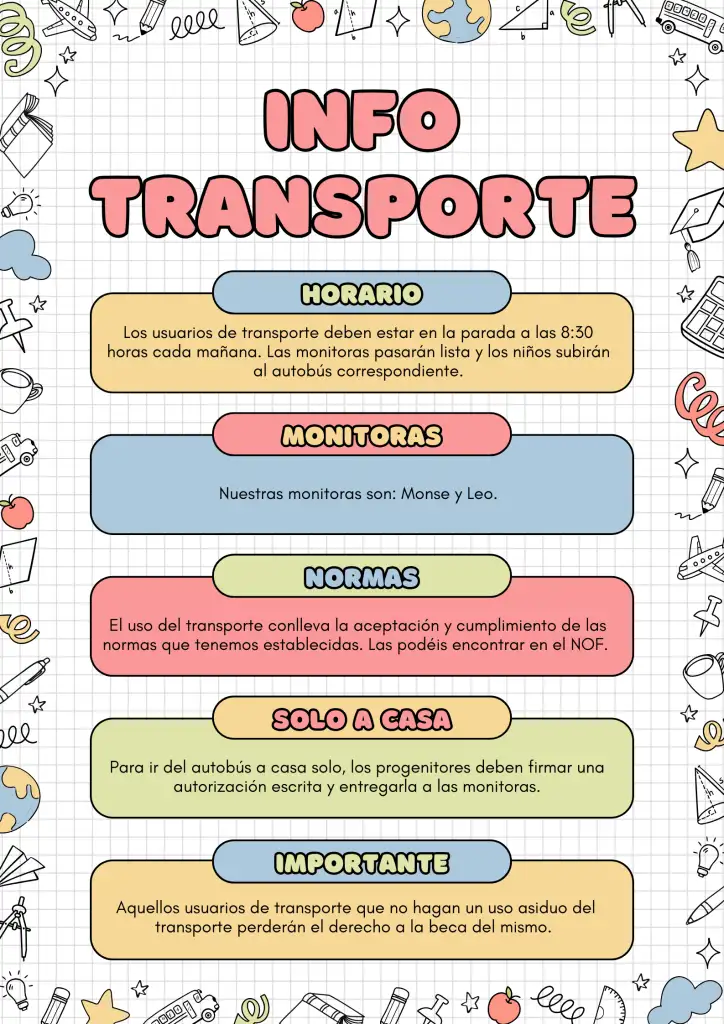 RECORDATORIO TRANSPORTE