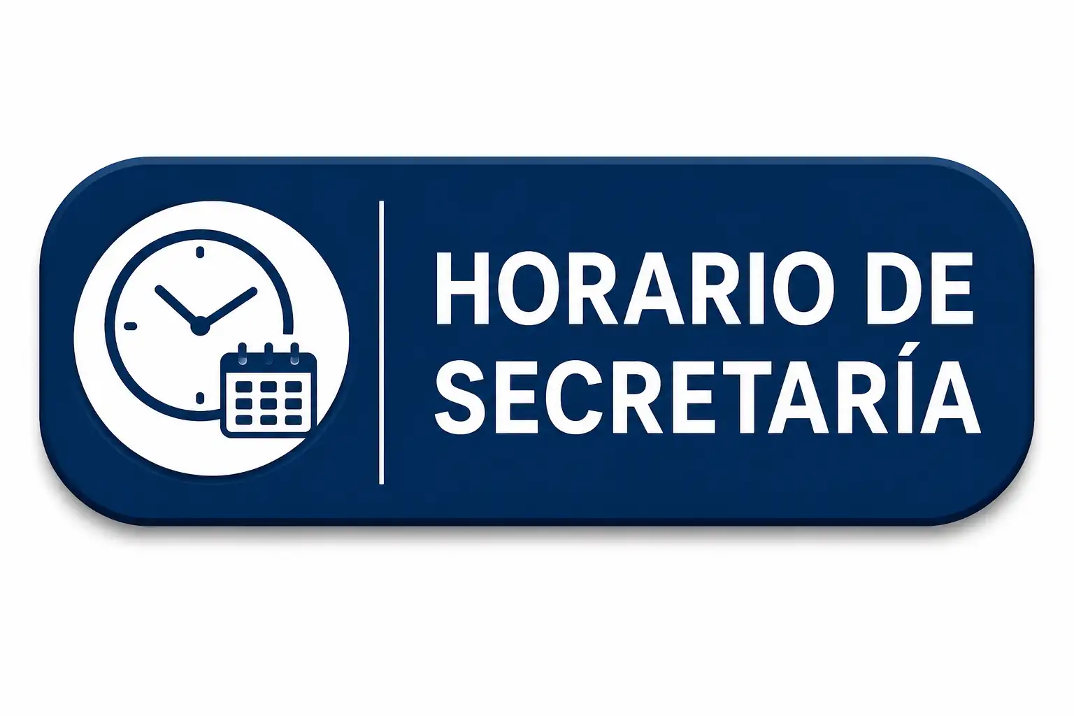 botón horario de secretaria