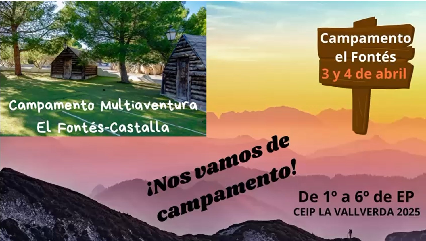 ¡Nos vamos de acampada!