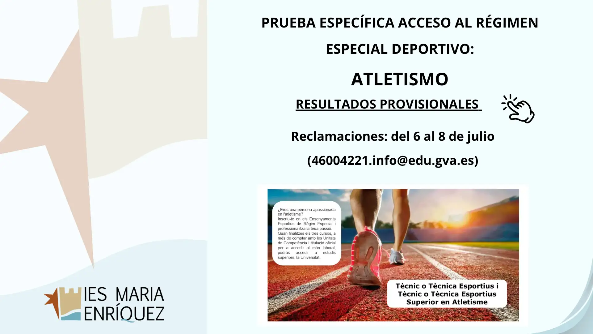Notas prueba atletismo