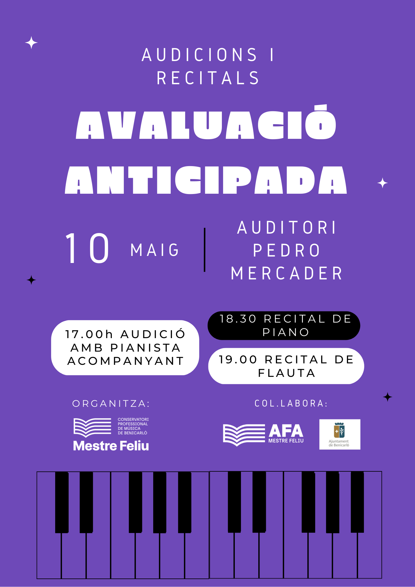 RECITAL AV. ANTICIPADA