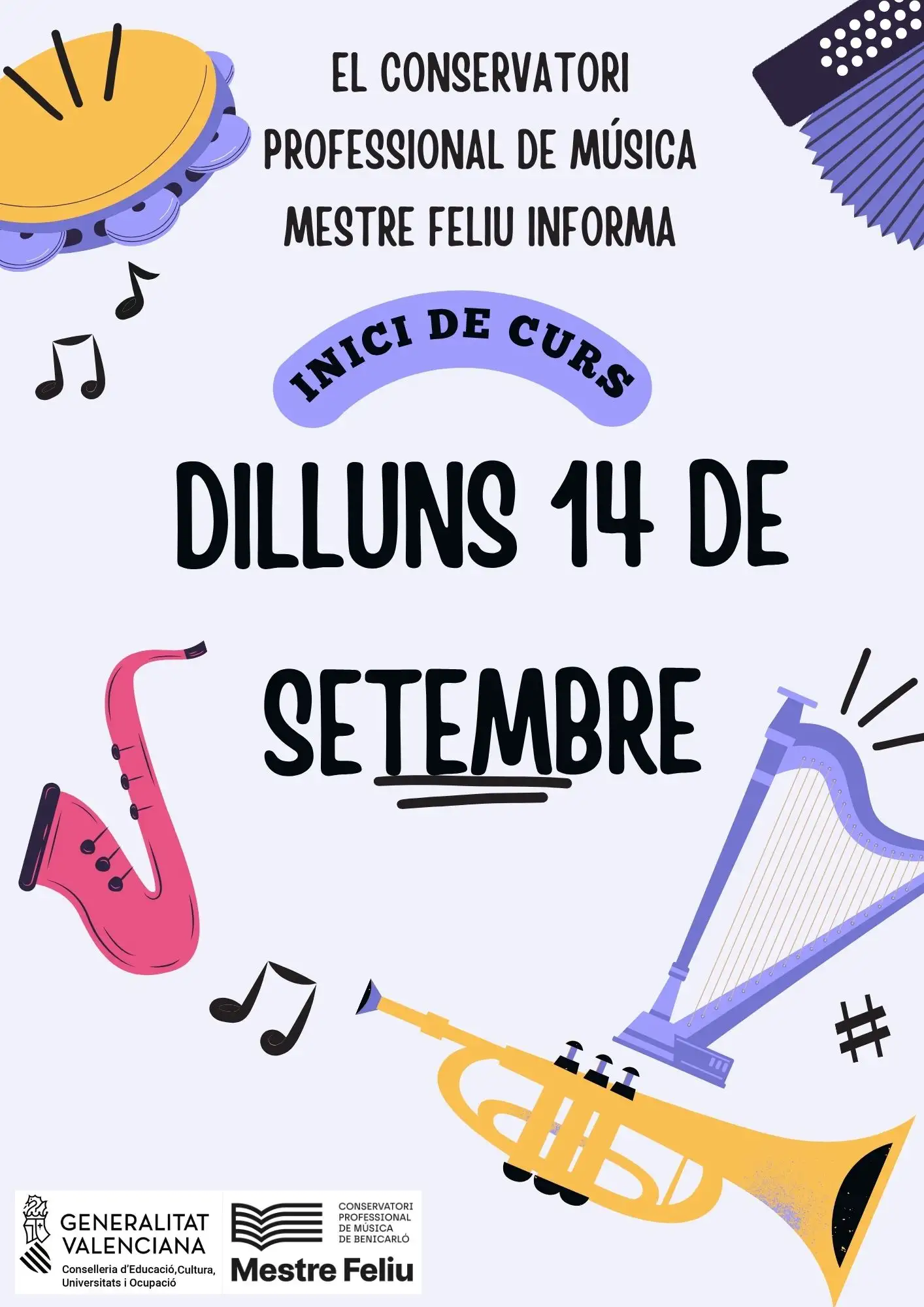 cartell començament classes
