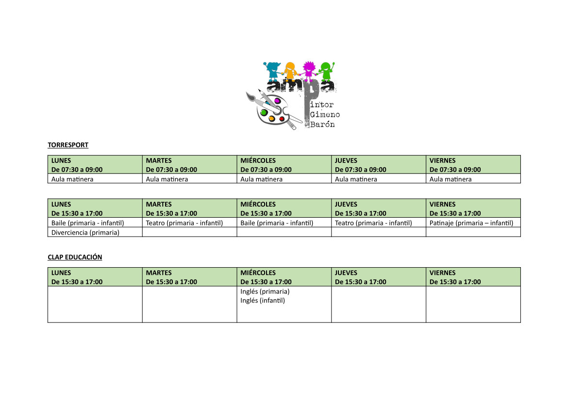 Extraescolars PGB 2024-2025