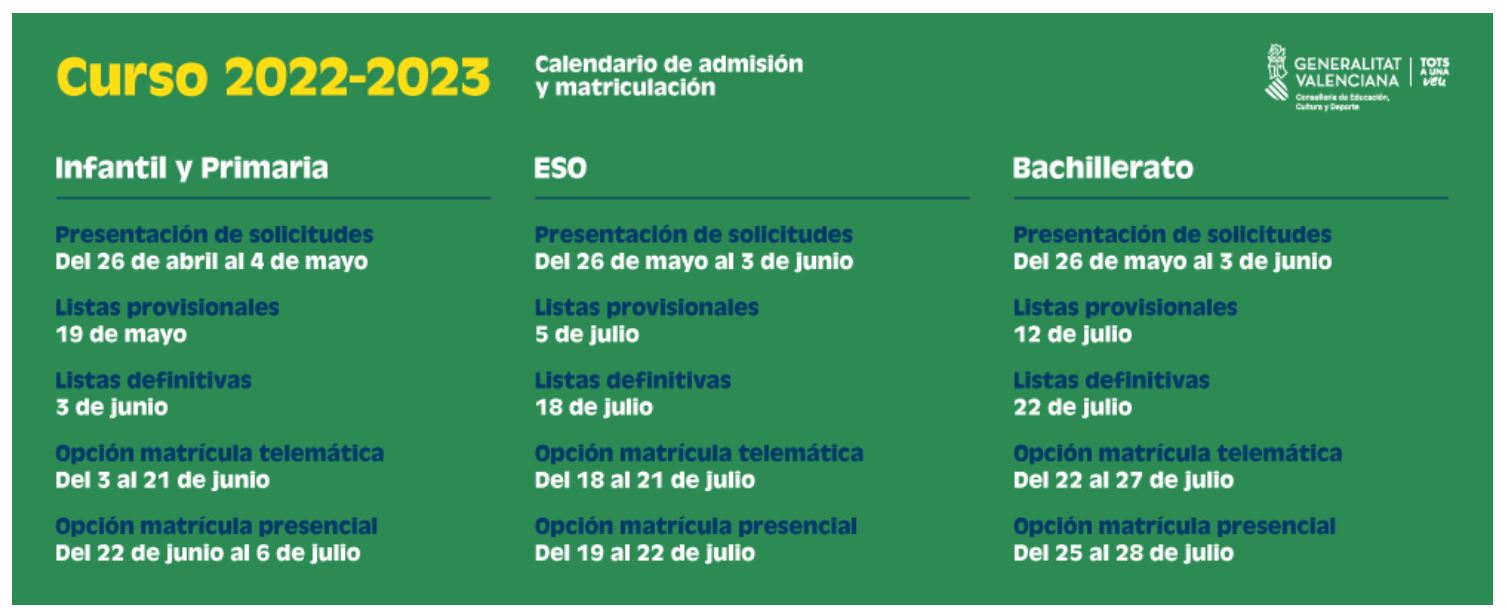 calendario gva cas