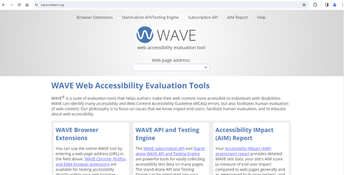 Página web del editor 'Wave'.
