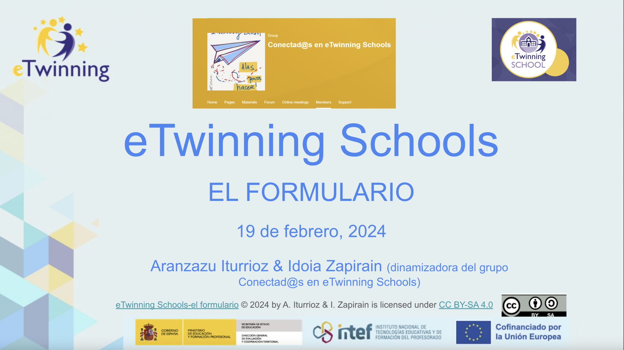 Guía de solicitud eTwinning School