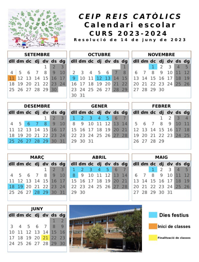 Calendari curs 2023-2024