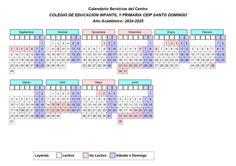 Calendario escolar 2024 a 2025 republica dominicana 6