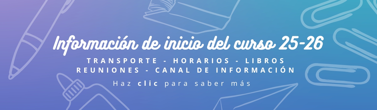 Información de inicio de curso 25-26
