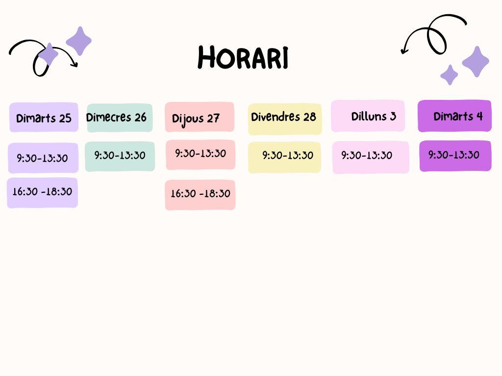 Horari cites consulta llengua