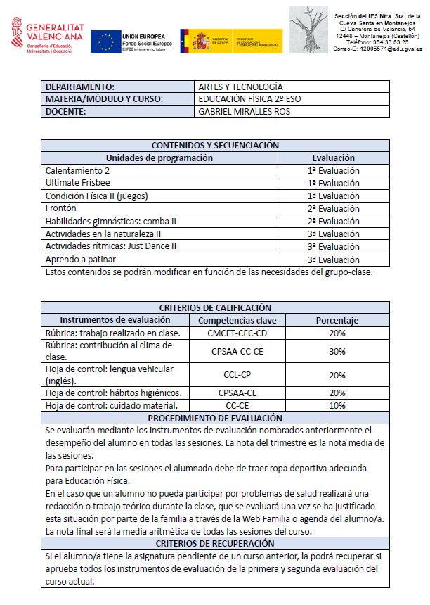 EF 2º ESO