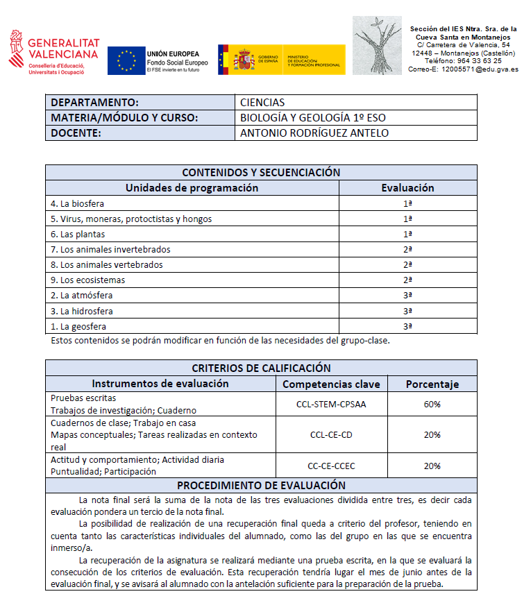 bio geo 1 eso