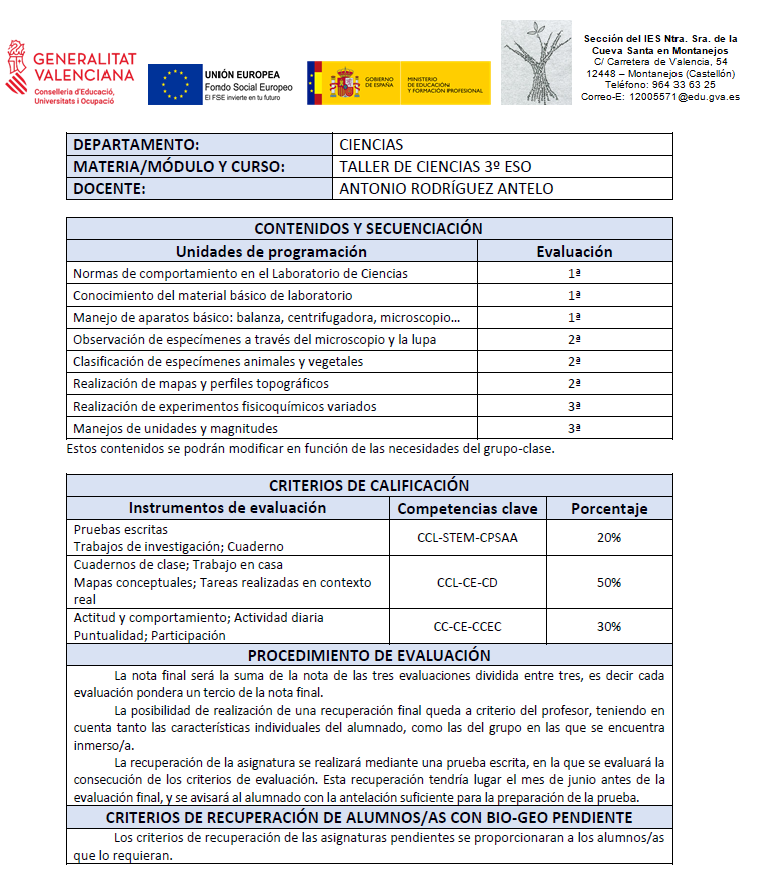 taller ciencias 3 eso