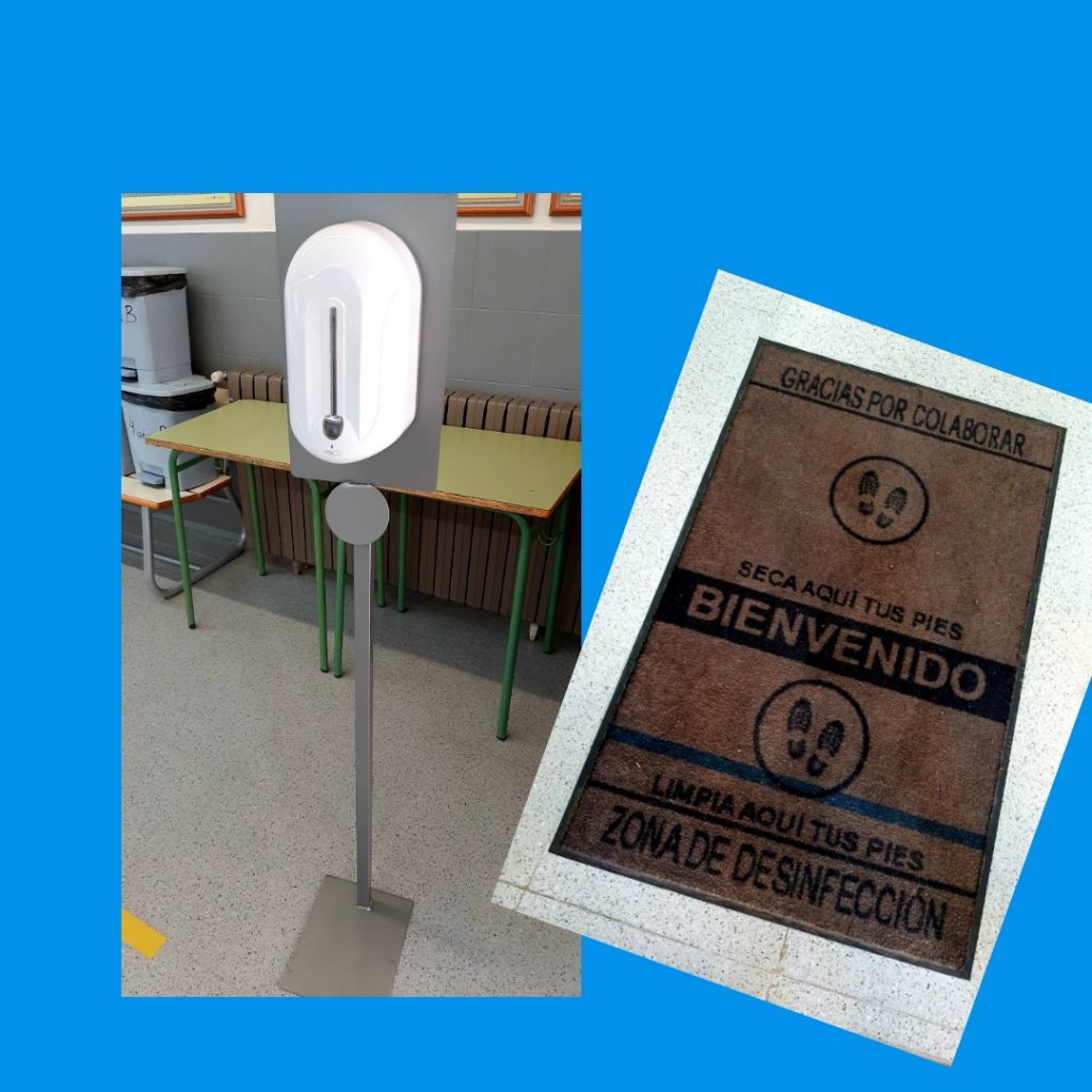 Dispensador y alfombrilla AMPA