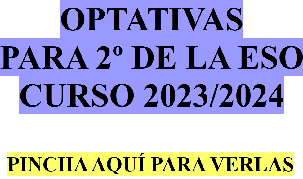 CARTEL OPTATIVAS 2º