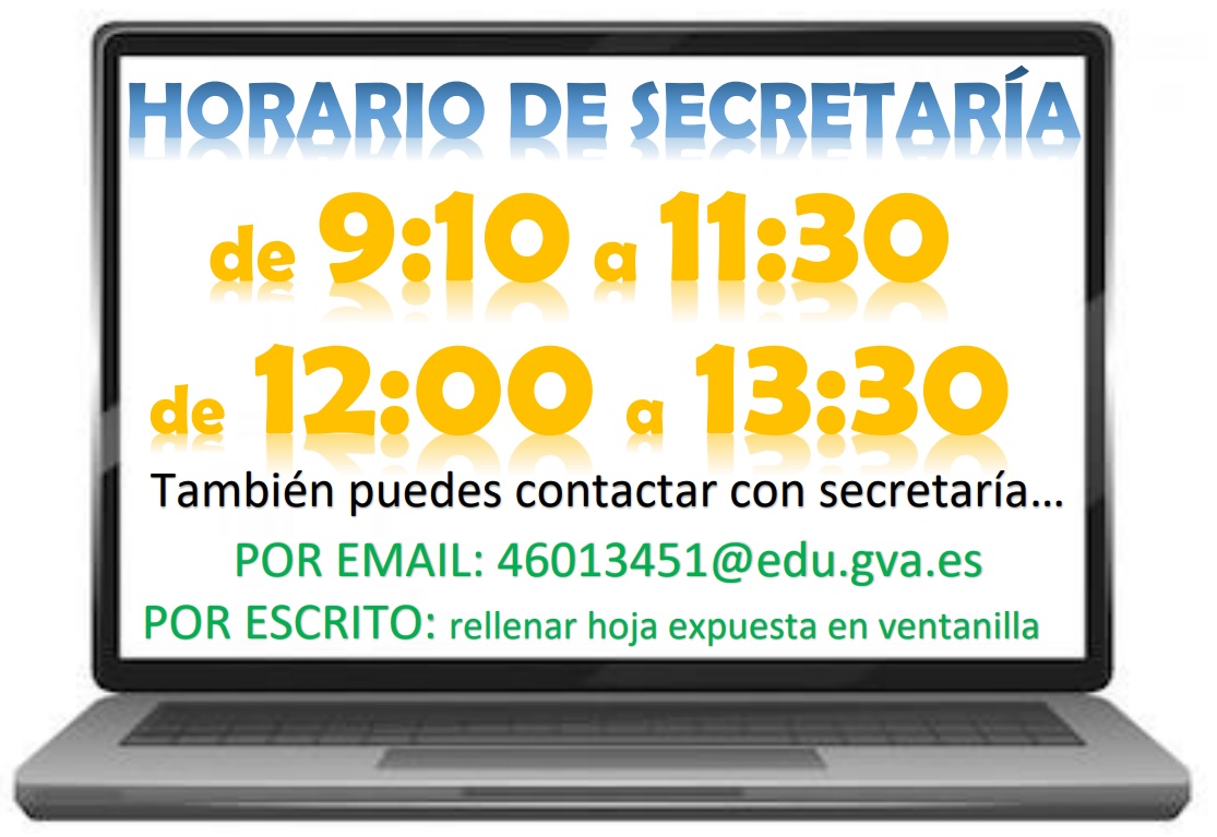 HORARIO DE SECRETARIA