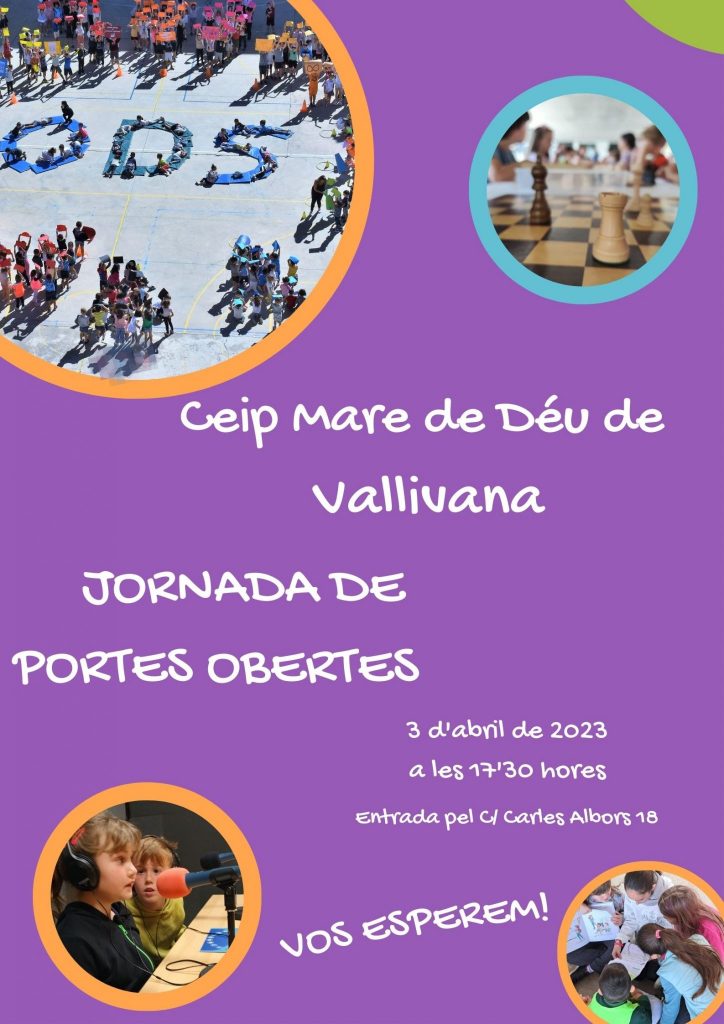 Jornada De Portes Obertes – CEIP MARE DE DÉU DE VALLIVANA